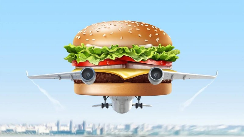Burger popularity on planes 1