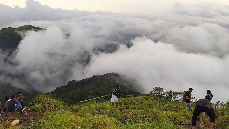 Ranipuram amidst clouds