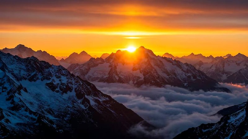 Sunrise in Himalaya