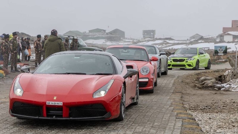 Super car rally at Sikkim
