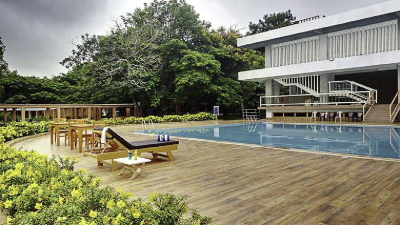 Swimming pool in resort