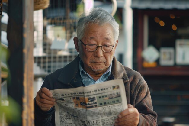 horizontal-shot-senior-japanese-man-reading-newspaper_875825-106385