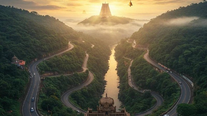 road way to temple
