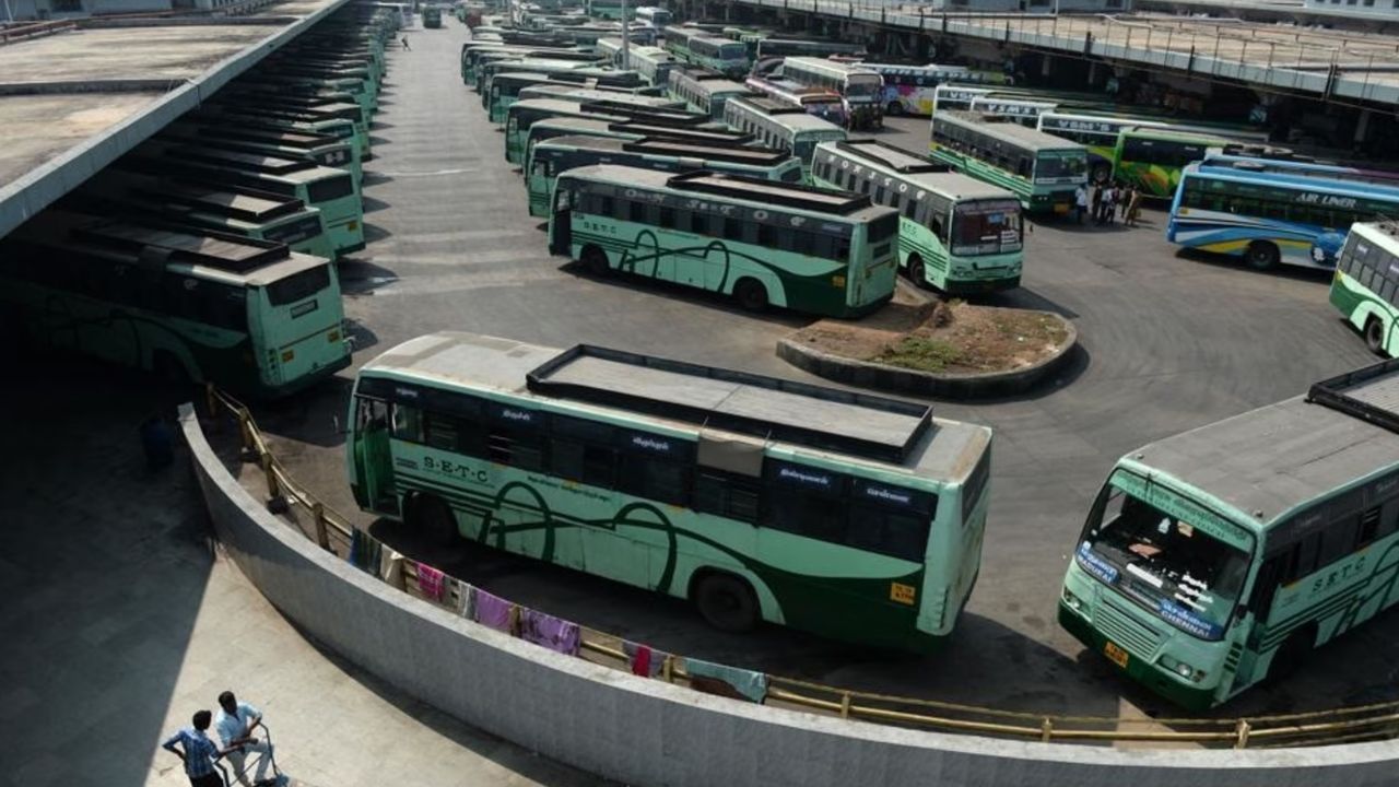ತಮಿಳುನಾಡಿನಲ್ಲಿ ಬಸ್‌ಗಳ ಕೊರತೆ