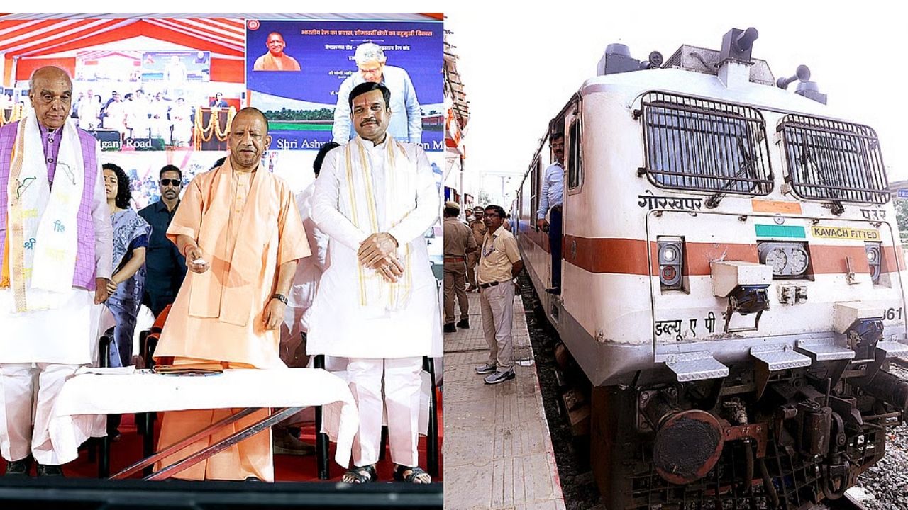 ರೂಪಿದೀಹಾ-ವಾರಾಣಸಿ ರೈಲಿಗೆ ಚಾಲನೆ ನೀಡಿದ ಸಿಎಂ ಯೋಗಿ