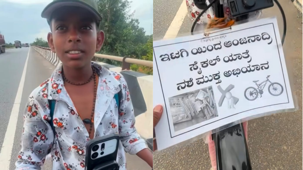 ಸೈಕಲ್ ಚಕ್ರಗಳ ಮೇಲೆ ‘ನಶೆಮುಕ್ತ ಭಾರತ’ದ ಸಂದೇಶ